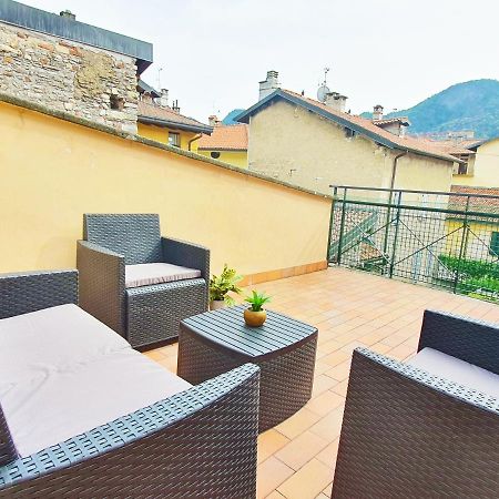 King Como Lake Center 9 Posti Letto- Grande Terrazza - 2 Bagni Privati المظهر الخارجي الصورة